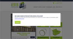 Desktop Screenshot of herter-verpackung.de
